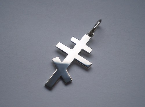 Hladký pravoslavný křížek - přívěsek