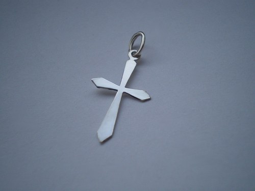 Hladký klíčový křížek - přívěsek