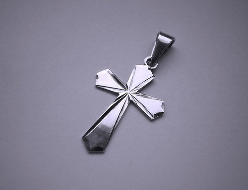 Rytý klíčový křížek - přívěsek