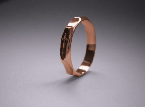 Lukáš - růžencový prsten - žluté, červené, bílé zlato