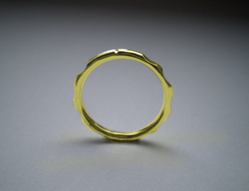 Jan - růžencový prsten - žluté, červené, bílé zlato