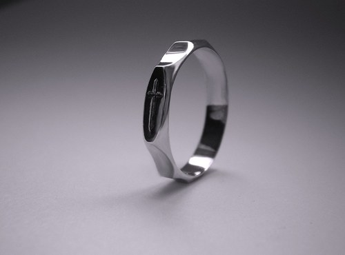 Lukáš - růžencový prsten - žluté, červené, bílé zlato