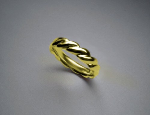 Bartoloměj - růžencový prsten - žluté, červené, bílé zlato