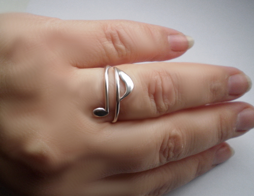 Osminová nota - prsten