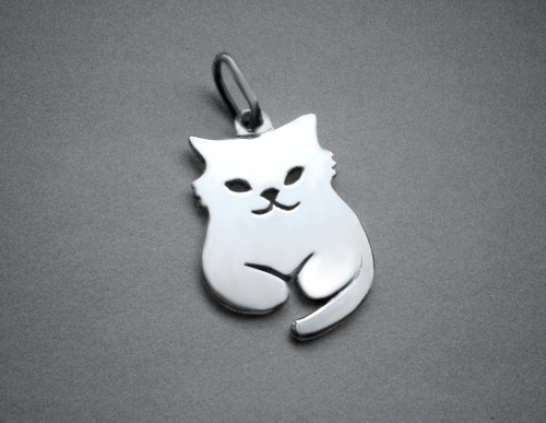 Kočička - přívěsek - žluté, červené, bílé zlato