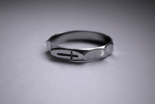 Lukáš - růžencový prsten - žluté, červené, bílé zlato