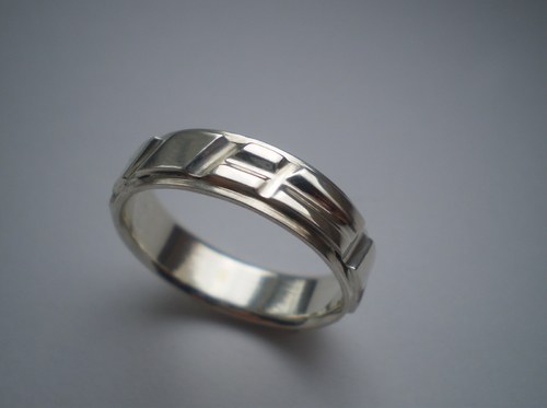 Rafael - růžencový prsten - žluté, červené, bílé zlato