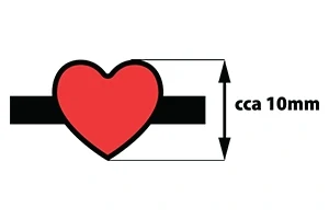 Barevné srdíčko - prsten