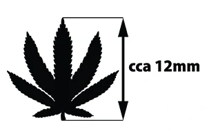 List konopí - náušnice