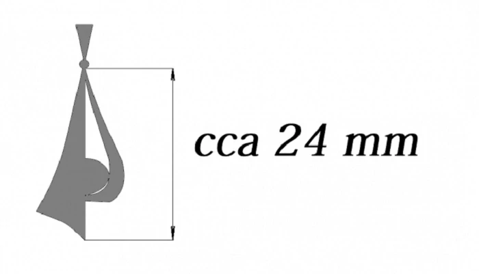 Romantická perla - přívěsek - černá, bílá