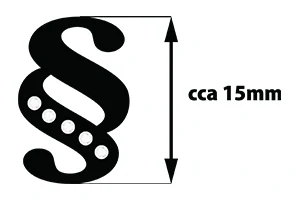 Paragraf s zirkony - prsten