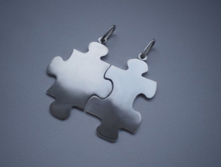 Puzzle - přívěsek pro dva