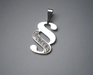 Paragraf s zirkony - přívěsek