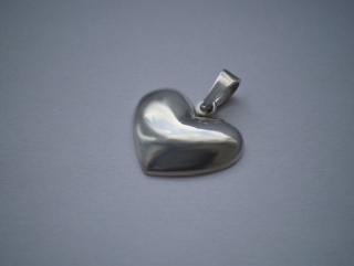 Vypouklé srdíčko - přívěsek