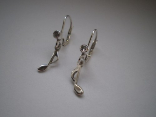 Osminová nota - náušnice