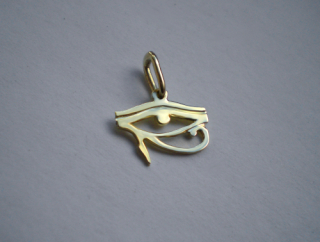 Vedžat (Horovo oko) - přívěsek - žluté, červené, bílé zlato