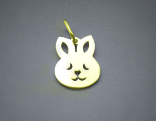 Králíček - přívěsek - žluté, červené, bílé zlato