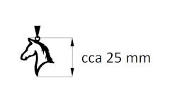 nákres přívěsek kůň