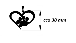 nákres srdíčko s tlapkou